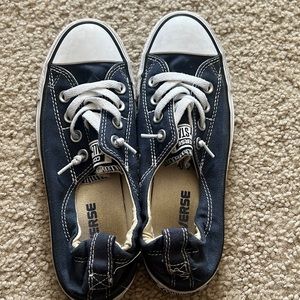 Converse- navy blue, slip on with elastic back, women’s size 6.5.